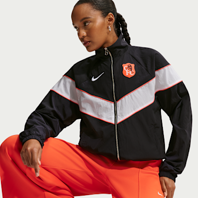 Chelsea FC Windrunner Women's Nike Soccer UV Woven Full-Zip Jacket